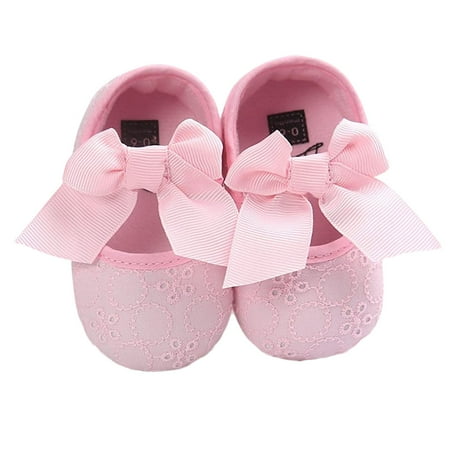 

QWERTYU Baby Toddler Girl s Boy Bowknot Spring Summer Fall Flats Newborn Infant Cirb Soft Sole First Walkers Shoes Mary Jane 0-18M 11