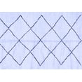 thumbnail image 1 of Ahgly Company Machine Washable Indoor Rectangle Solid Blue Modern Area Rugs, 8' x 12', 1 of 4
