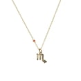 thumbnail image 1 of Collar con dije signo zodiaco Escorpio chapa de oro 18k, 1 of 4