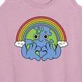 thumbnail image 3 of Instant Message - Earth Pride - LGBT Pride Ally - Women's Racerback Tank Top, 3 of 6