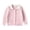 Pink#kids cardigan, variant on Girls Cardigan Sweaters Hollow Out Contrast Peter Pan Collar Long Sleeve Cardigans Casual Knitted Button Down Jacket Blue,2 Years