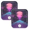 thumbnail image 7 of Yayeee 2-Pack Plug in LED Night Lights with Light Sensors Motion Detectors, Night Neon Road, 7 of 7