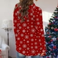 thumbnail image 4 of Lenago Women's Christmas Cardigan Santa Claus Print Cardigan Long Sleeve Cardigan Sweater Coat, 4 of 6