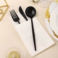 thumbnail image 3 of BalsaCircle 24 Black Disposable Premium Plastic Cutlery Spoon Fork Knife Set Wedding Party Decorations, 3 of 8