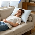 thumbnail image 7 of Bed Pillows,Soft Faux Velvet Plush Fiber Filled Sleeping Pillow,Cooling and Supportive Pillows Full Size for Side and Back Sleepers,Machine Washable,28.4x18.1 Inch,Blue, 7 of 7
