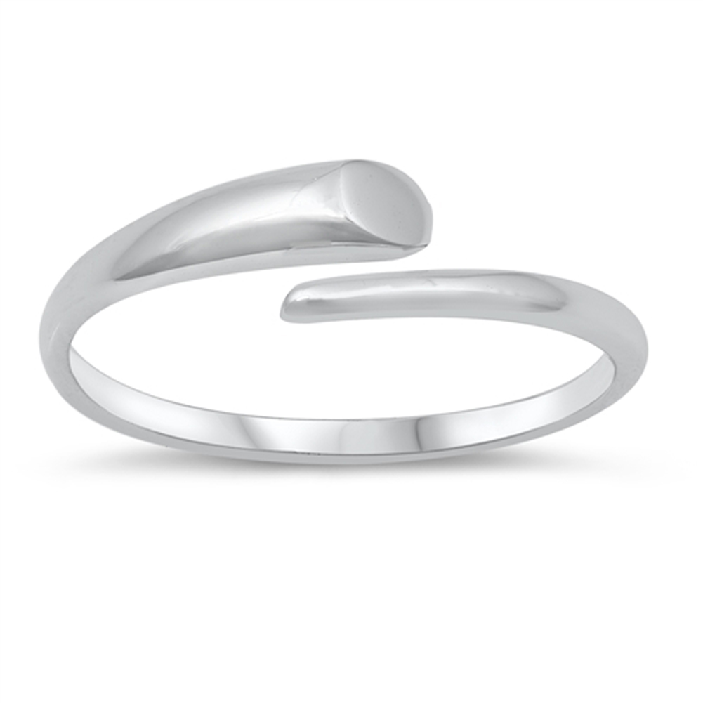 Zoe and Piper Plain Snake Sterling Silver Toe Ring