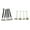 9 piece set, variant on Sturdy Floral Dot Art Equipment Set - Multipurpose Plastics Tools for Crafting, Studios, Outdoor Activities