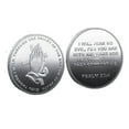 thumbnail image 1 of Religious Challenge Coin Colored Supplicate Creating Badges With Three-dimensional Relief Metal Crafts, 1 of 7