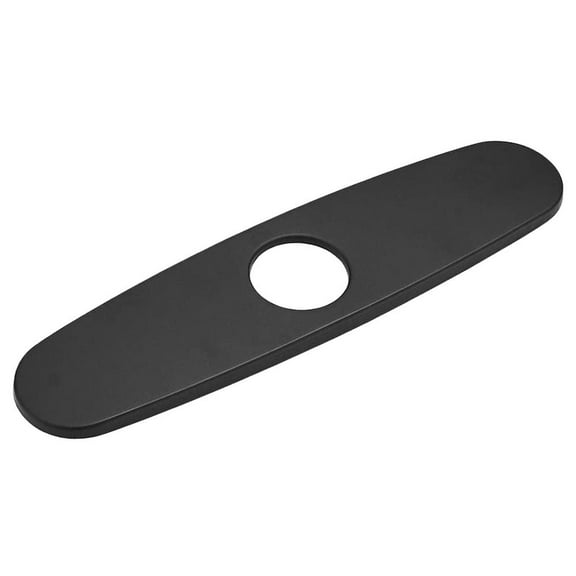 Stainless Steel Sink Base Faucet Decorative Plate Faucet Plate Hole Cover Bathroom Faucet Escutcheon Plate Faucet Deck Plate Tap Cover Deck Plate 10INCH MATTE BLACK