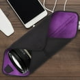 thumbnail image 2 of WRITWAA Camera Lens Bag Purple Neoprene Cloth with Collision Protection for Photographers 1Pack, 2 of 6