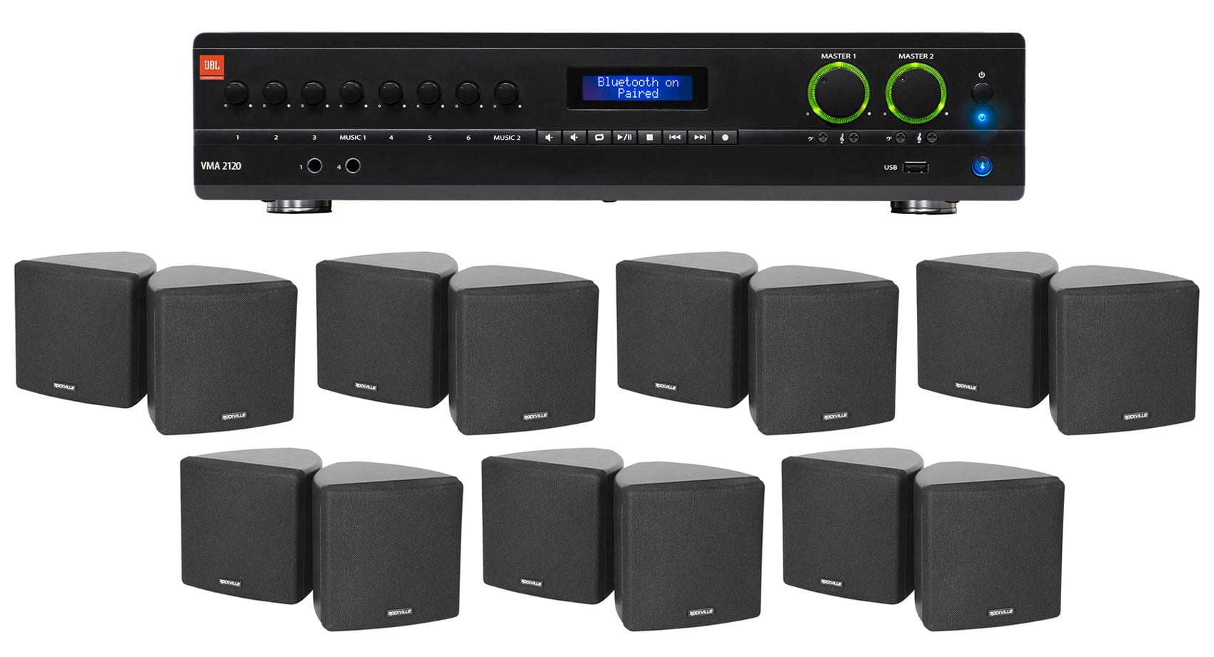JBL 2-Channel Amplifier+(14) 3.5\