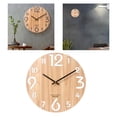 thumbnail image 4 of Reloj tridimensional BLESIY a batería de pared para la decoración del hogar Reloj de pared de madera, 4 of 7