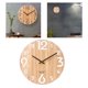 thumbnail image 4 of Reloj de pared de madera apilable tridimensional de 30 cm para el hogar y la oficina. 414, 4 of 7