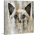thumbnail image 2 of "Brown-Eyed Cat" Painting Print on Wrapped Canvas, 2 of 7