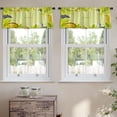 thumbnail image 2 of LALILO Kitchen Curtain Valance Beautiful Tropical Jungle Rod Pocket Window Curtain 52"x 18" Set of 2, 2 of 5