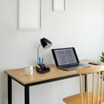 thumbnail image 2 of Homestock Beachy Beauty Compartmental Desk Lamp With Phone/Tablet Stand, Bendable Gooseneck, Black, 2 of 5