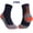 Navy, variant on 3 Pairs Mid Calf Marathon Running Socks Men Women, Thick Terry Cushioned Quick Dry Anti Slip Anti-Odor Athletic Socks for Cycling Basketball Gym Tennis