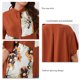 thumbnail image 3 of Camisa de talla grande para mujer, blusa estampada de manga corta holgada y transpirable con botones, Tops informales de gran tamaño para verano, 3 of 8