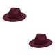 thumbnail image 2 of Minnieouse Gorras Horma - Elegantes Y Ecológicas Para Bares Y Restaurantes Gorras Cómodas Alta Duraderas BF127-2 rojo vino 1 BF127-2 vino tinto 1 2piezas, 2 of 6