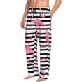 thumbnail image 2 of Balery Flamingos print Men's Pajama Pants,Ultra Lightweight Pjs,Lounge Pant-Small, 2 of 9