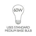 thumbnail image 2 of Design House 514521 Millbridge 1-Light Globe Ceiling Mount, 2 of 17