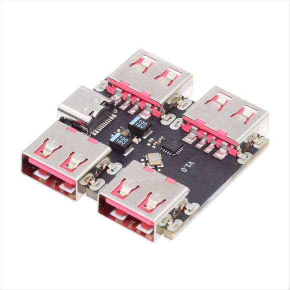 Módulo Concentrador USB 2.0 de 4 Canales, Divisor USB 2.0, Extensor USB-HUB Tipo C, Placa de Expansión de 40 MB/S