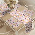 thumbnail image 2 of Ambesonne Japan Table Runner & Placemats, Japanese Food, Placemat 4 pcs + Runner 14"x90", Multicolor Pink, 2 of 2
