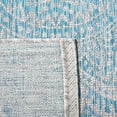 thumbnail image 6 of SAFAVIEH Courtyard Josiah Floral Medallion Indoor/Outdoor Runner Rug, Light Grey/Aqua, 2'3" x 8', 6 of 11