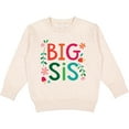 thumbnail image 2 of Inktastic Big Sis Girls Cute Sister Announcement Toddler Sweatshirt, 2 of 4