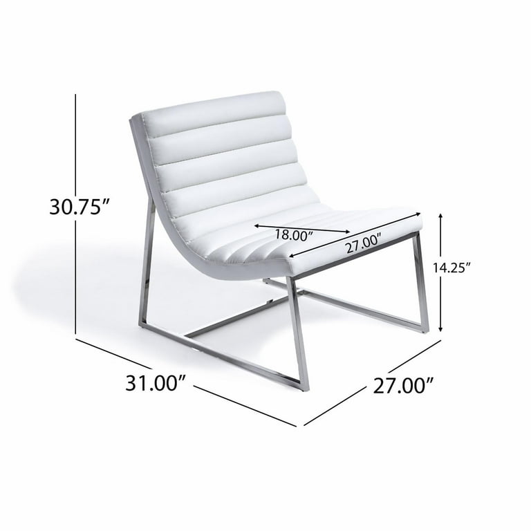 Parisian Leather Sofa Chair White