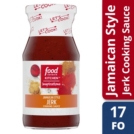 - (2 Pack) Food Network Kitchen Inspirations Jamaican Style Jerk Cooking Sauce, 15 oz Bottle