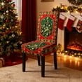 thumbnail image 6 of ChicYu Christmas Elastic Chair Covers Festive Dining Living Room Party Chair Slipcovers Stretchable Fabric Cute Holiday Patterns Easy to Install Remove Wash, 6 of 6