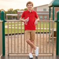 thumbnail image 6 of Boys Short Sleeve Polo Shirt Kids Collared School Uniform Top Button Placket Classic Fit Summer Polo, 6 of 6