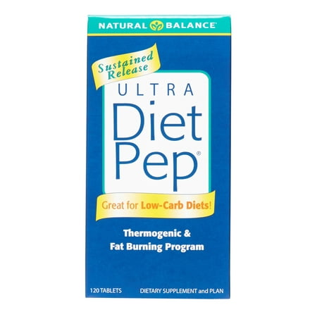 Natural Balance Ephedra Free Ultra Diet Pep Tablets, Green Tea, 120