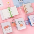thumbnail image 2 of 1pcs Loose-leaf Opening And Closing Mini Handbook Notebook Pocket Book Case Transparent Binder Shell Portable, 2 of 9