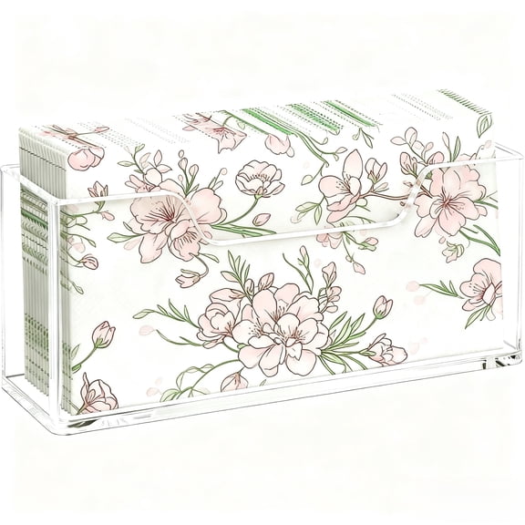 Clear Waterproof Splashing Vertical Napkin Holder Disposable Hand Towel Holder