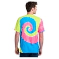 thumbnail image 2 of Port & Company Men's Tie-Dye Cotton Short Sleeve T-Shirt Neon Rainbow Small, 2 of 3