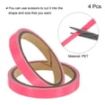 thumbnail image 3 of Unique Bargains 4 Rouleaux 0.47 Pouces x 9.8 Pieds Bande Fluorescente Phosphorescente pour Animaux, Rose, 3 of 5