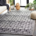 thumbnail image 3 of SAFAVIEH Barbados Asa Geometric Indoor/Outdoor Area Rug, Black/Ivory, 8' x 10'5", 3 of 11