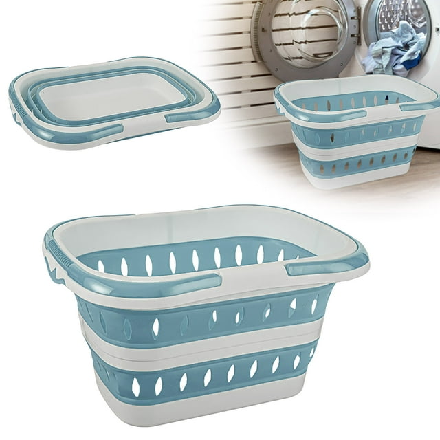 Organisateur de Rangement Pliable pour Lessive, Durable et Léger, pour Vêtements et Jouets, Conception Gain de Place