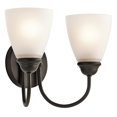 thumbnail image 1 of Kichler 45638OZ Jolie 2 Light Bath Light, Olde Bronze, 1 of 1