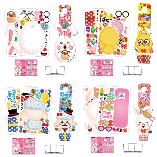 4 sets Adorable Puerta delantera Puerta Signo de suspensión Niños DIY Adorno Sala de estar Pared Ropa Colgador Placa Decoración Hotel Inevent HA012648-00