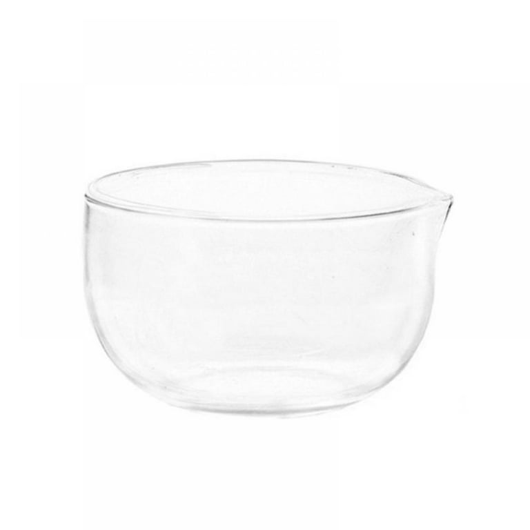 Clear Glass Bowl with Pouring Spout Mixing Bowl Salad Bowl for Fruit Yogurt Vegetable Salad Tableware, Size: 350ml/11.83oz