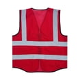 thumbnail image 4 of CHUMUD Men's Safety Reflective Vest, High Visibility Vest with Pockets and Zipper, Construction Work, Free Size, 4 of 5