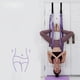 thumbnail image 4 of Columpio de yoga volador de yoga aéreo, eslinga de hamaca de yoga antigravedad fuerte, accesorios de yoga, ejercicios de inversión de yoga de aire, Púrpura Macarena Entrenador de estiramiento de yoga, 4 of 7