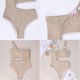 thumbnail image 3 of style2 Traje de baño de una pieza para mujer Traje de baño acanalado ahuecado con un solo hombro, 3 of 5
