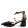 thumbnail image 2 of Patrizia Eluned Women’s Faux Leather Block Heel Pumps with Crystal Strap and Zipper Closure, 2 of 6