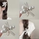 thumbnail image 1 of 6 pinzas para el pelo con lazo elegantes para mujer, pasadores de pico de pato con cuentas de corazón y lazo, accesorios para el pelo para bodas y fiestas., 1 of 5