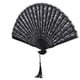 thumbnail image 4 of Abanico de mano Jadeshay plegable japonés negro, 4 of 11