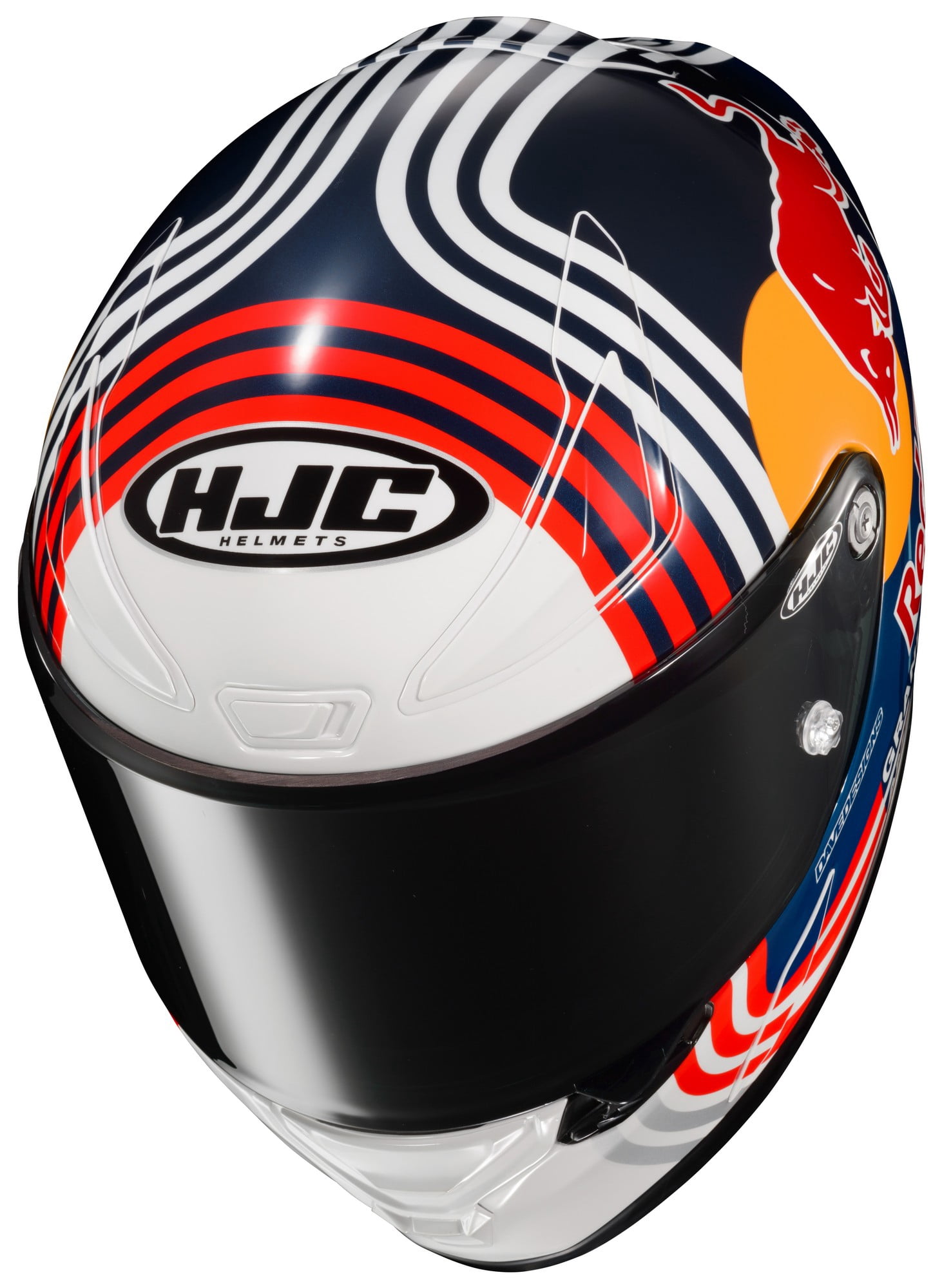 HJC RPHA 1N Red Bull Austin GP Motorcycle Helmet Blue/Red XXL